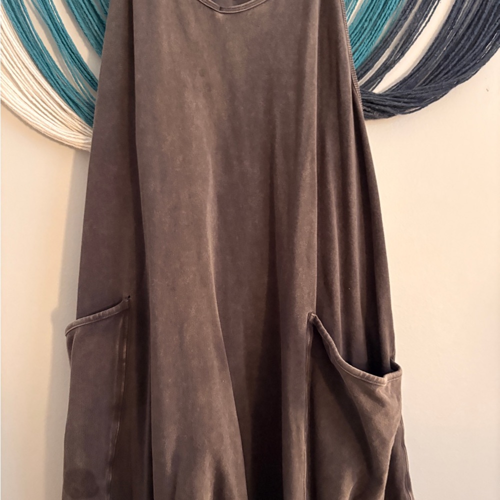 Free people washed black hot shot onesie with Pockets - Picture 2 of 6
